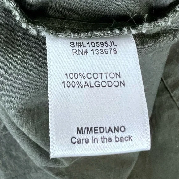 LOVE TREE OLIVE GREEN UTILITY JACKET SZ M - Picture 12 of 15